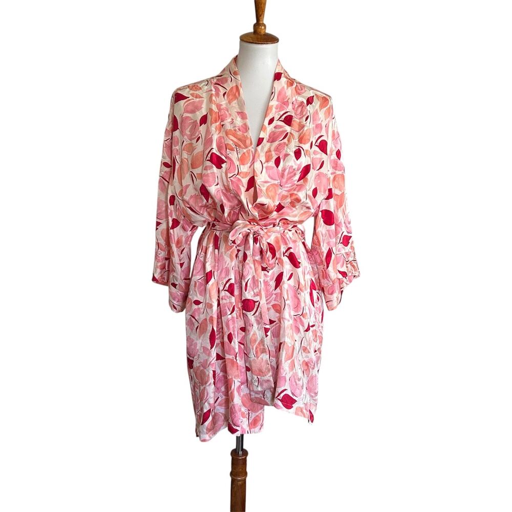 August Silk Floral Robe